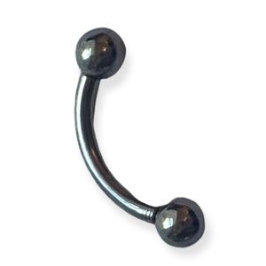 3/$10 MIX AND MATCH JEWELRY BUNDLE Silver curved barbell rook earring